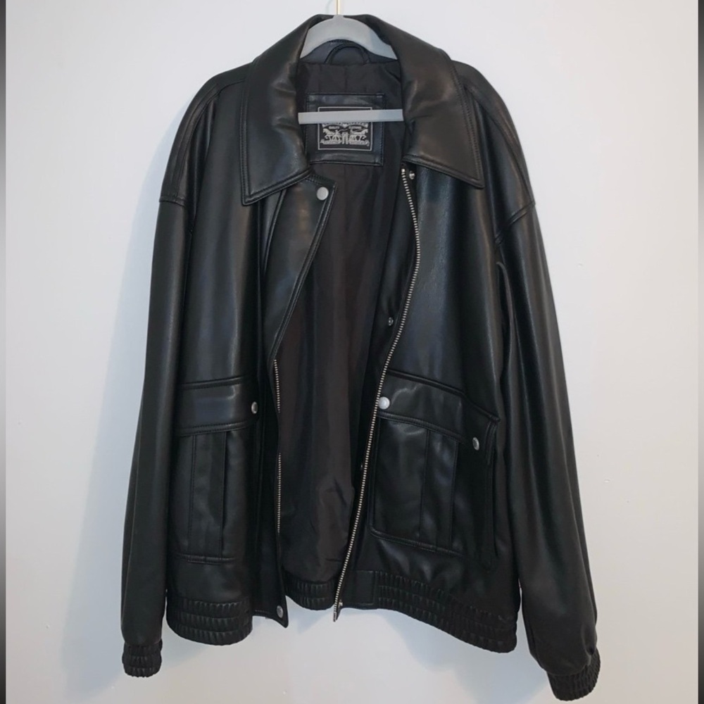 Levi’s faux leather bomber jacket